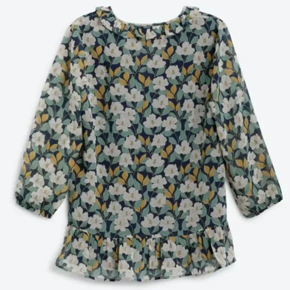 EUC✨ DANIEL RAINN navy women's XL Camila Ruffle Detail 3/4 sleeve Blouse - Picture 15 of 17